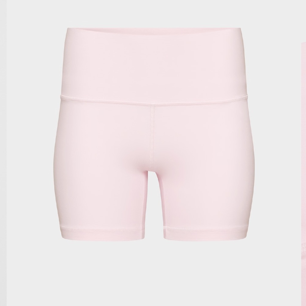 Aritzia Pink Bike Shorts High-Rise Seamless Design